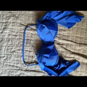 blue bikini top